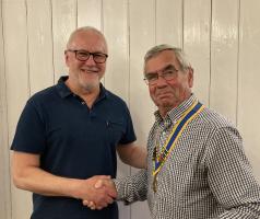 David Annand with President Paul